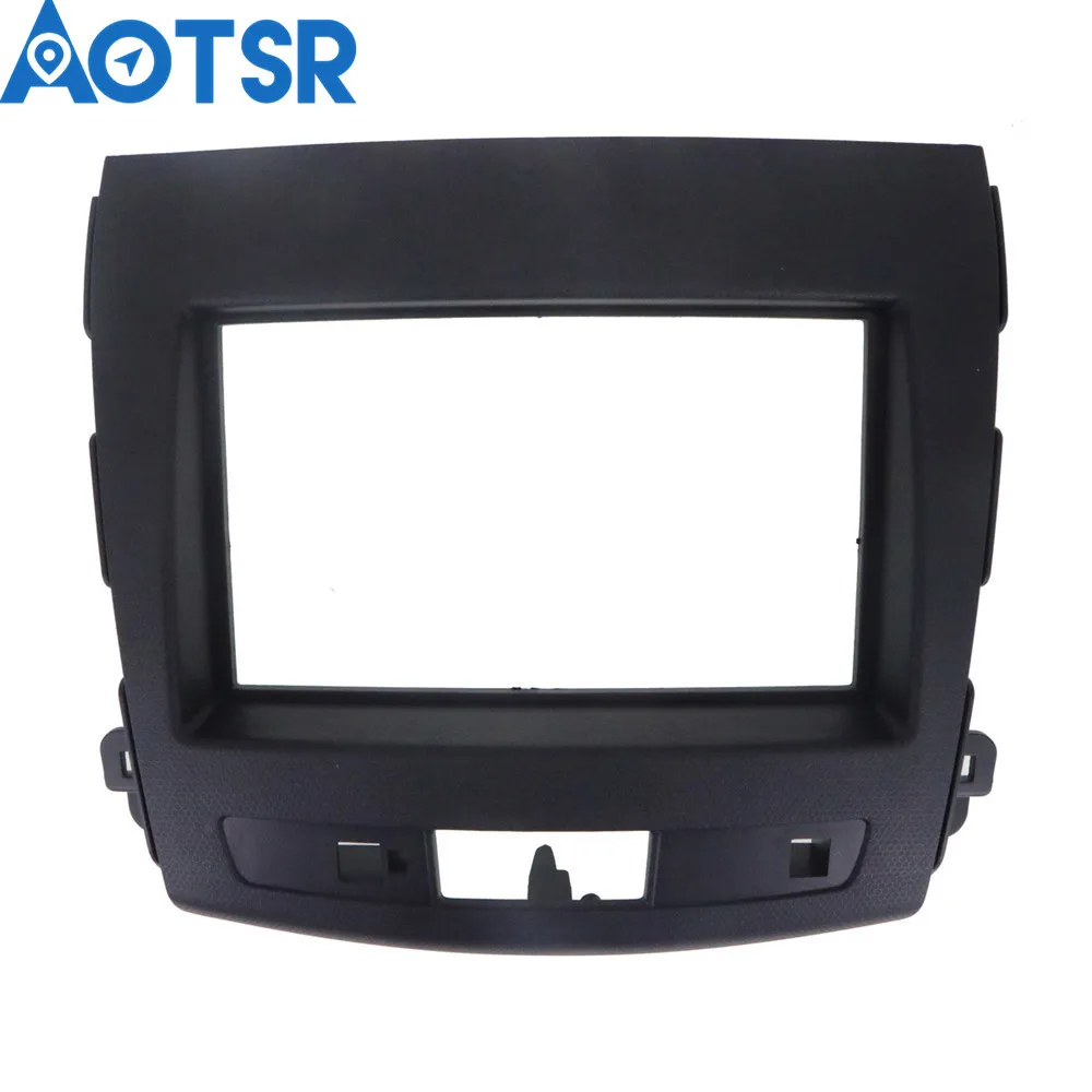 2 Din элементы отделки автомобиля обрамляющая панель для Mitsubishi Outlander XL тире frame установка монтажа Лицевая панель плиты кадров комплект аудио