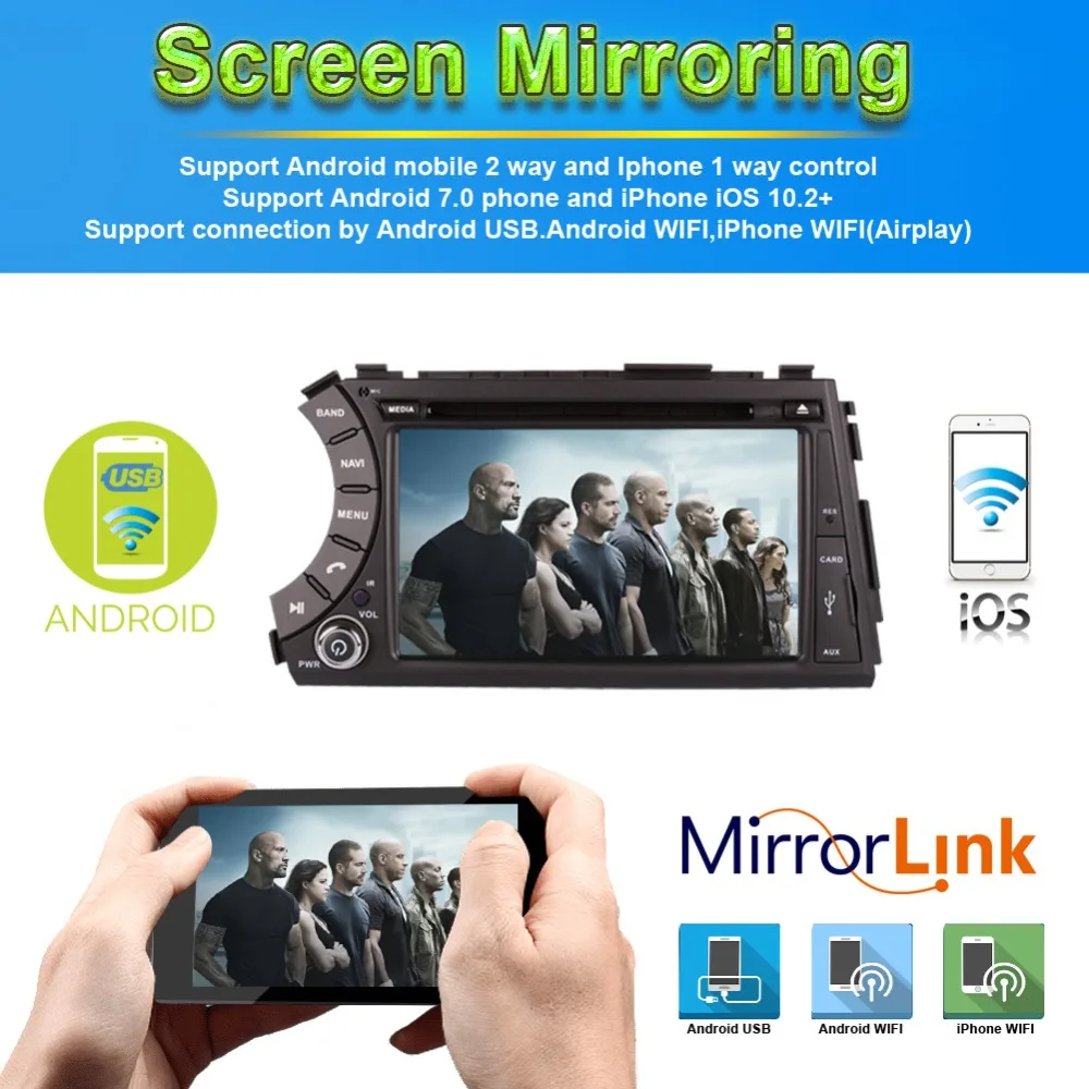 Автомагнитола на Android 7 1/8 0 с GPS навигацией для SsangYong Korando/Actyon/Kyron 2005 2012 CD DVD