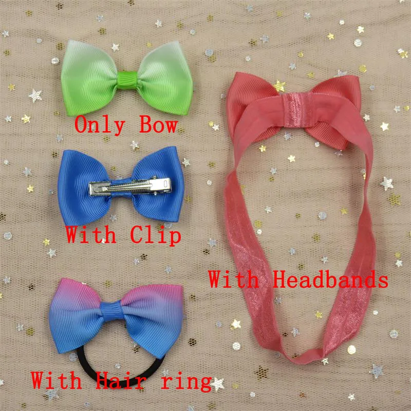 1 шт. однотонные цветные эластичные резинки для волос ленты девочек банты круглый