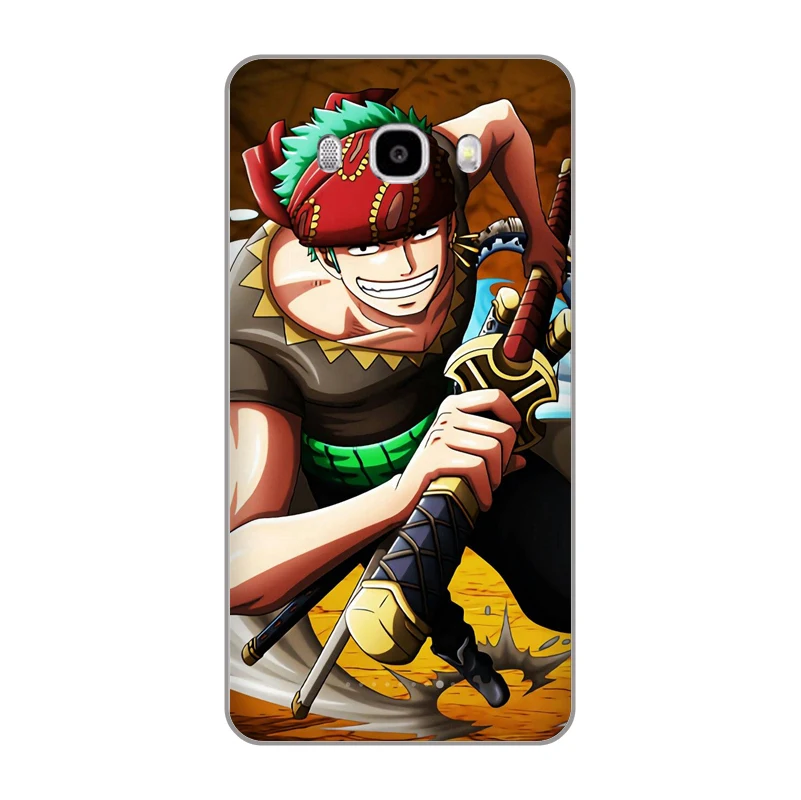 Горячая кровь мультфильм One Piece Зоро Мягкие TPU чехол для телефона Samsung Galaxy A3 A5 A7 ON5 ON7