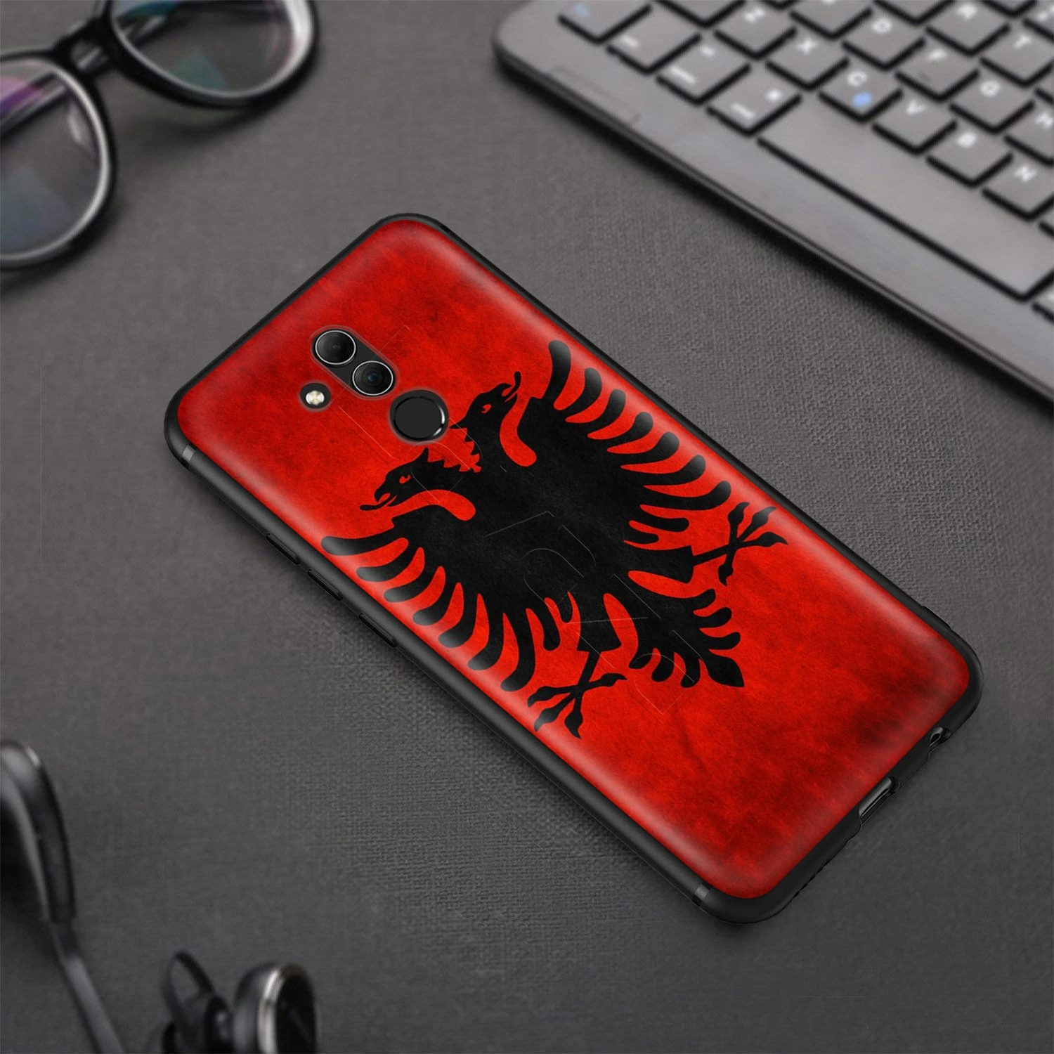 Чехол Lavaza в стиле ретро с флагом Албании и орлом для Huawei Honor 10 9 8 8x 8c 7x 7c 7a Note Nova 3 3i Lite