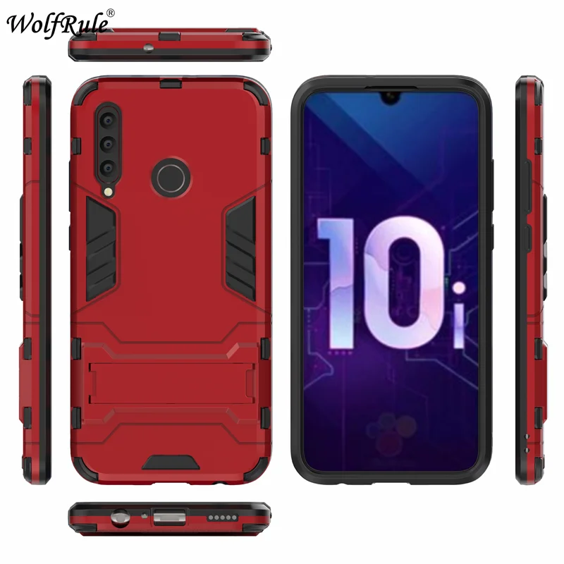 Red Чехол для huawei Honor 10i, чехол 6,21 дюйма, противоударный резиновый силиконовый защитный жесткий чехол для huawei Honor 10i, чехол для Honor 10i HRY-LX1T - Цвет: Red