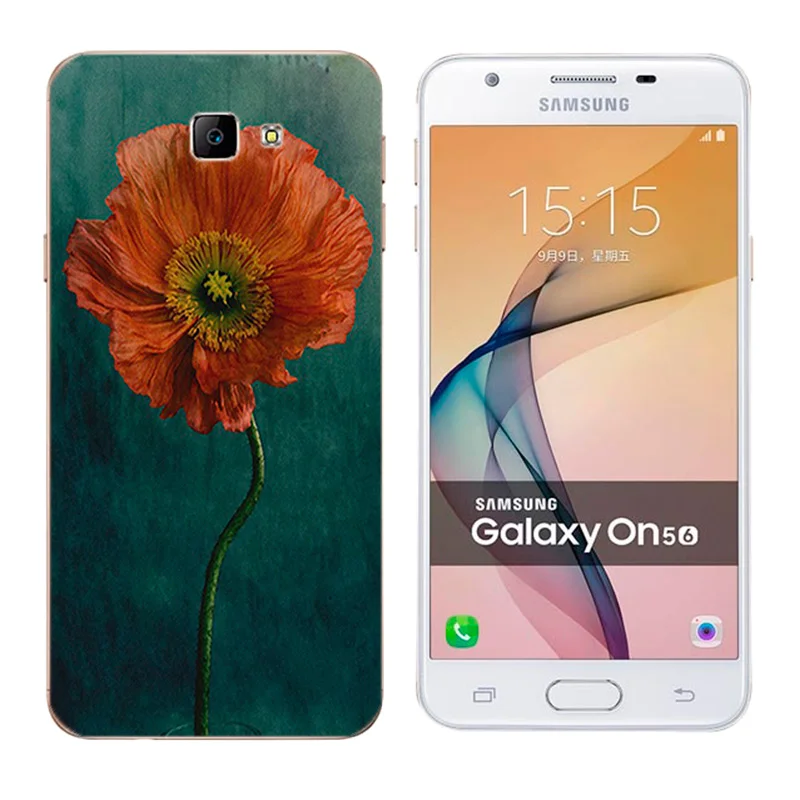 Чехол для Samsung Galaxy on5 2016 мягкий силиконовый чехол с принтом кота и Пейзажа J5 Prime on 5