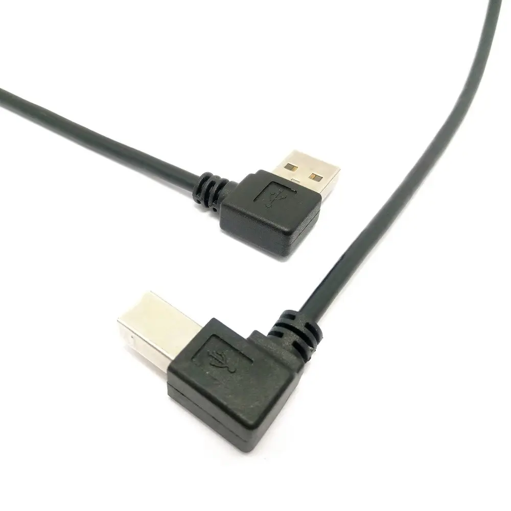 0 5 м правый угловой USB 2 A левый B Мужской 90 градусов принтер сканер компьютерный