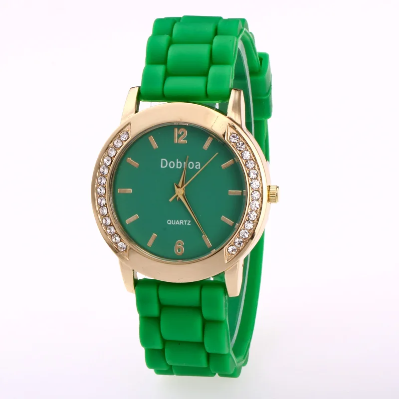 Reloj Muj два цифровых силиконовых ремешка декоративные металлические двухрядные