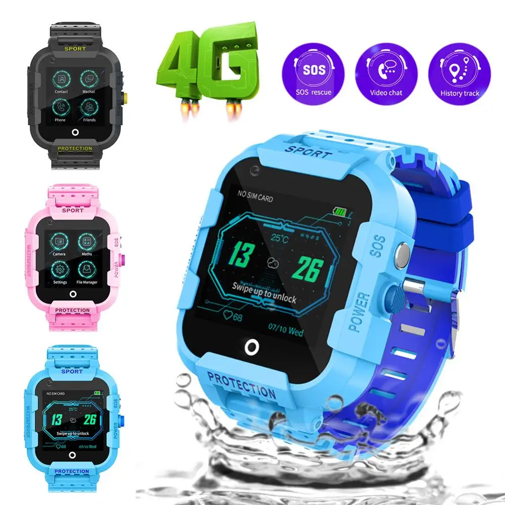 Kid 4G Смарт часы водонепроницаемый gps устройство для слежения за ребенком смарт