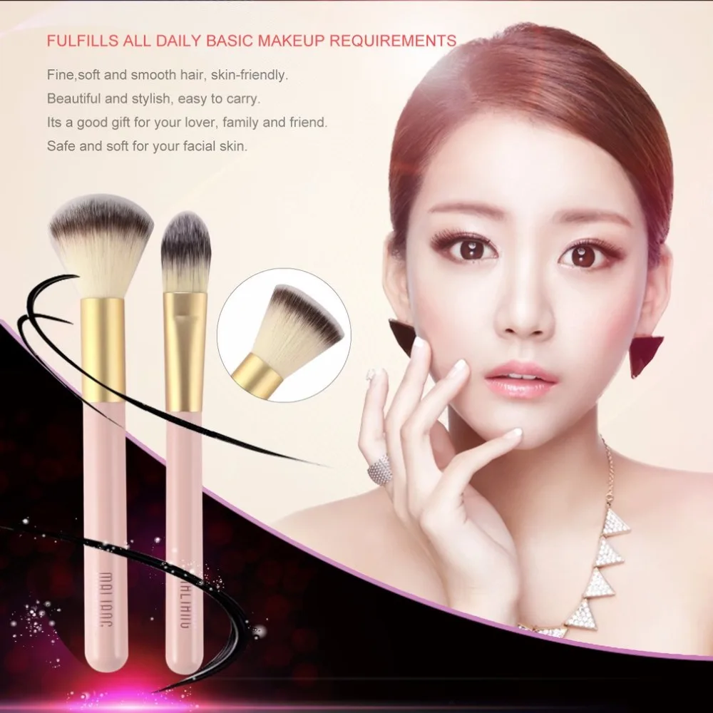 10 шт./компл. набор розовых кистей для макияжа Пудра основа Тени век подводка глаз