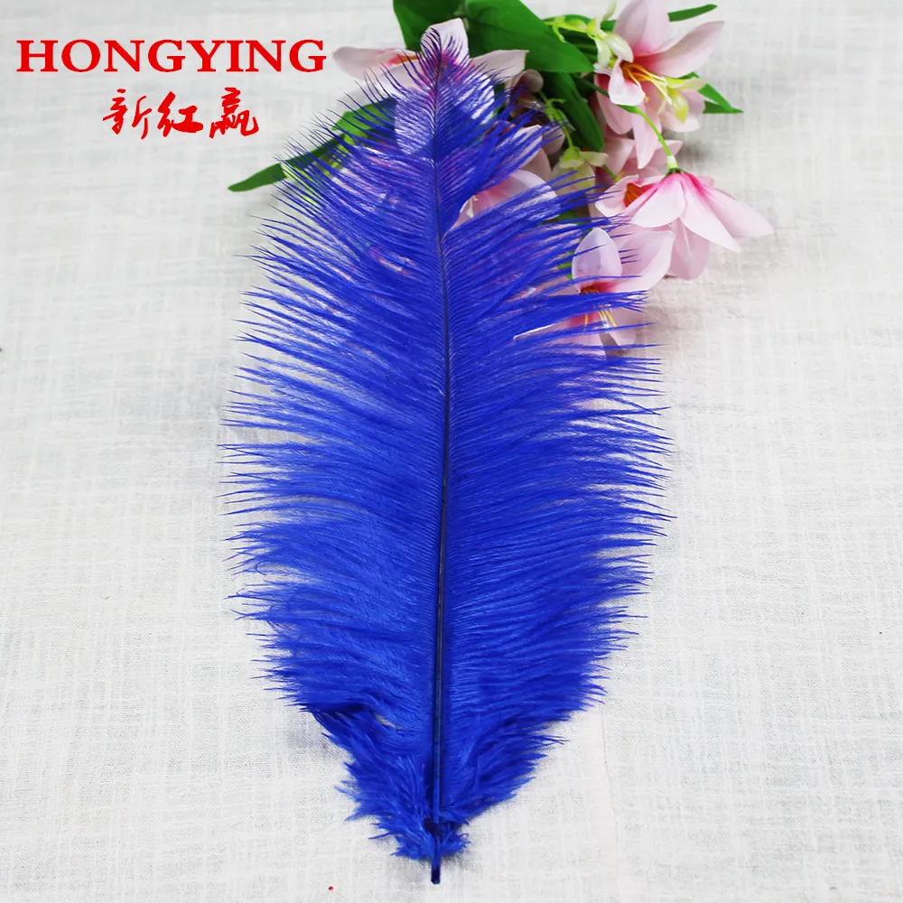 

10 pcs natural royal blue ostrich feathers 30 to 35cm / 12 to 14 inches feather ostrich plumage wedding decoration plume