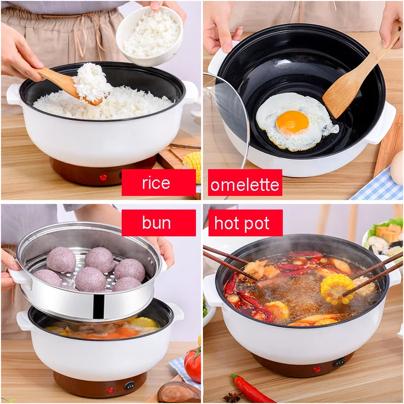 Мини электрическая сковорода приготовление завтрака на пару контейнер для варки