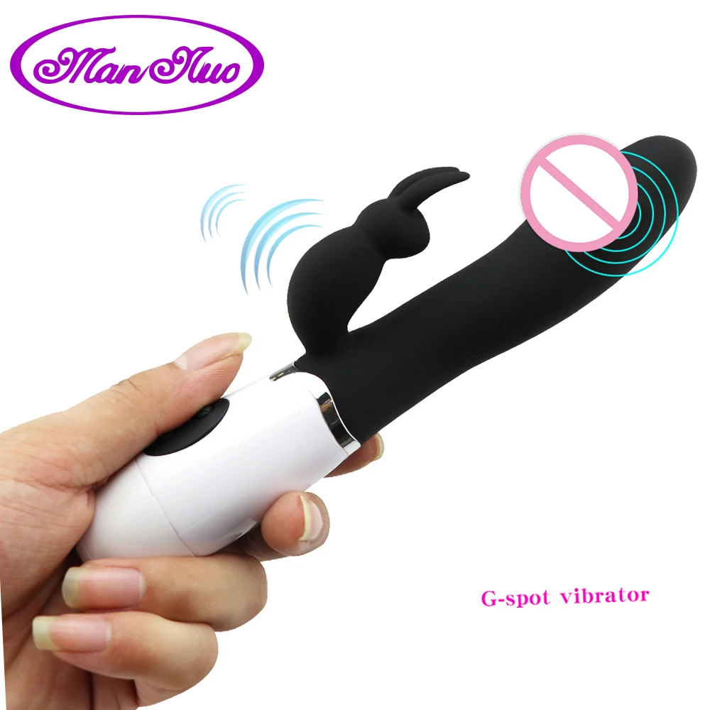 Мужской фаллоимитатор с 10 скоростями G Spot Rabbit вибратор двойной вибрацией силикон