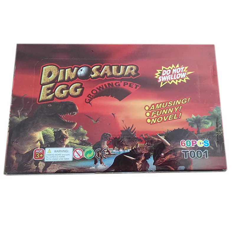 60 шт. Магия воды растет яйцо динозавра инкубационные красочные динозавры