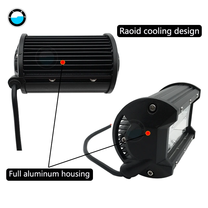 Четырехрядсветодиодный светодиодсветильник балка 5 дюймов комбинированный луч