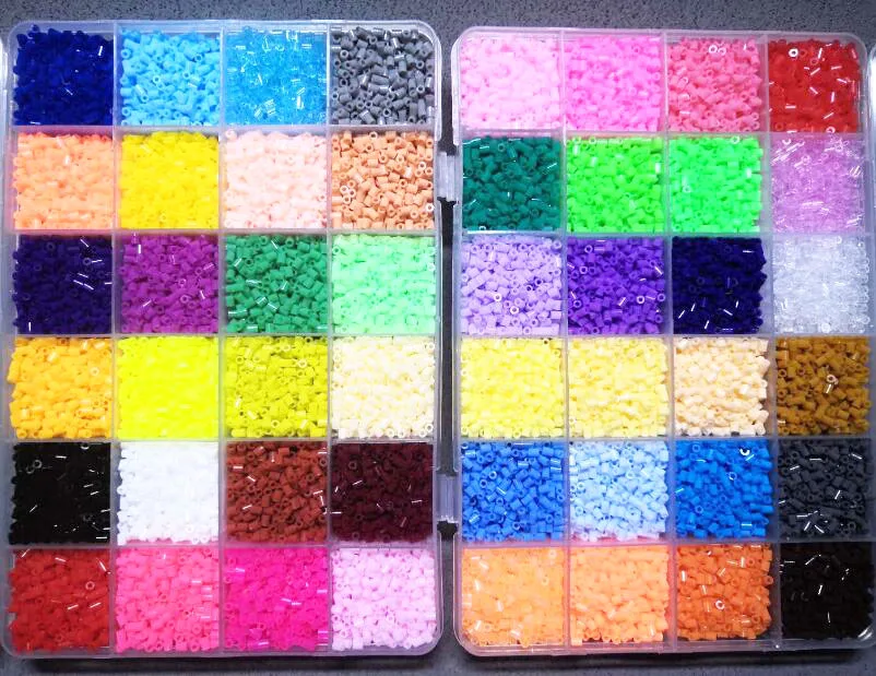 48 цветов бусины Hama 2 6 мм добавка с аксессуарами Perler сменные 3D пазлы креативные