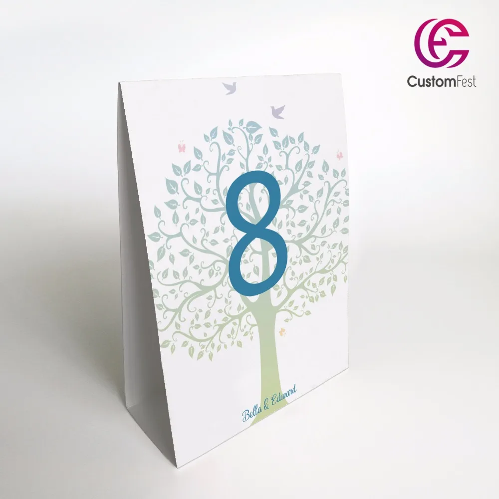 

10pcs/lot Personalized spring tree stand free table number TN037