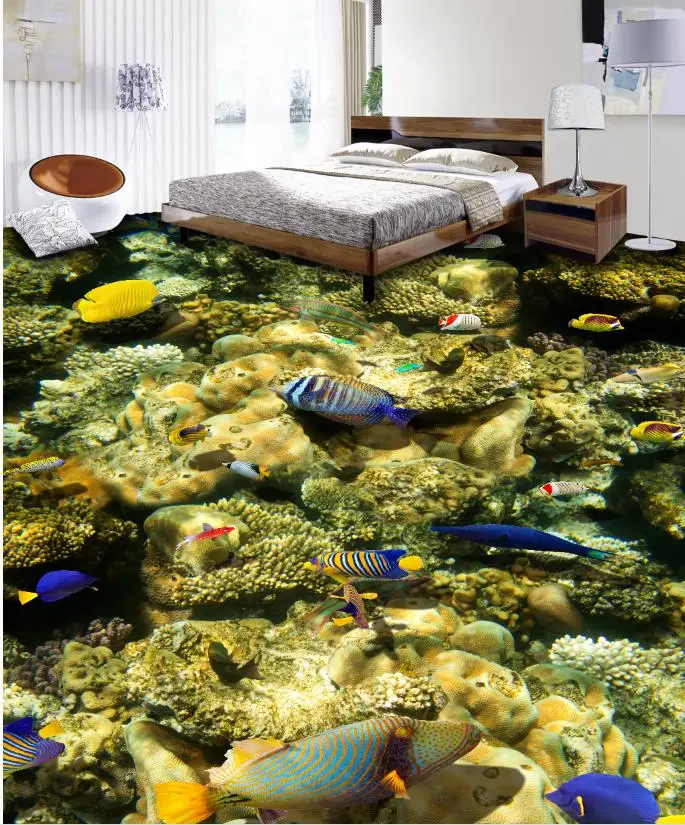 3d wallpaper Coral seaweed flooring for walls 3 d living room bedroom self adhesive | Обустройство дома