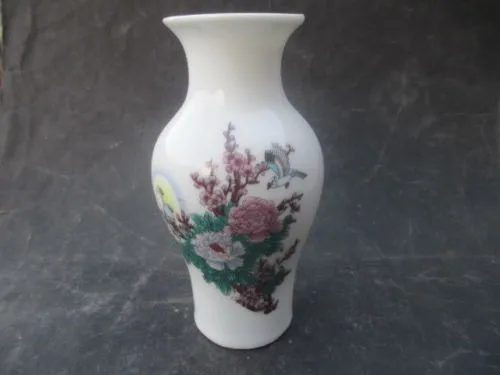 

Exquisite Chinese Classical bird peony plum ceramic vase