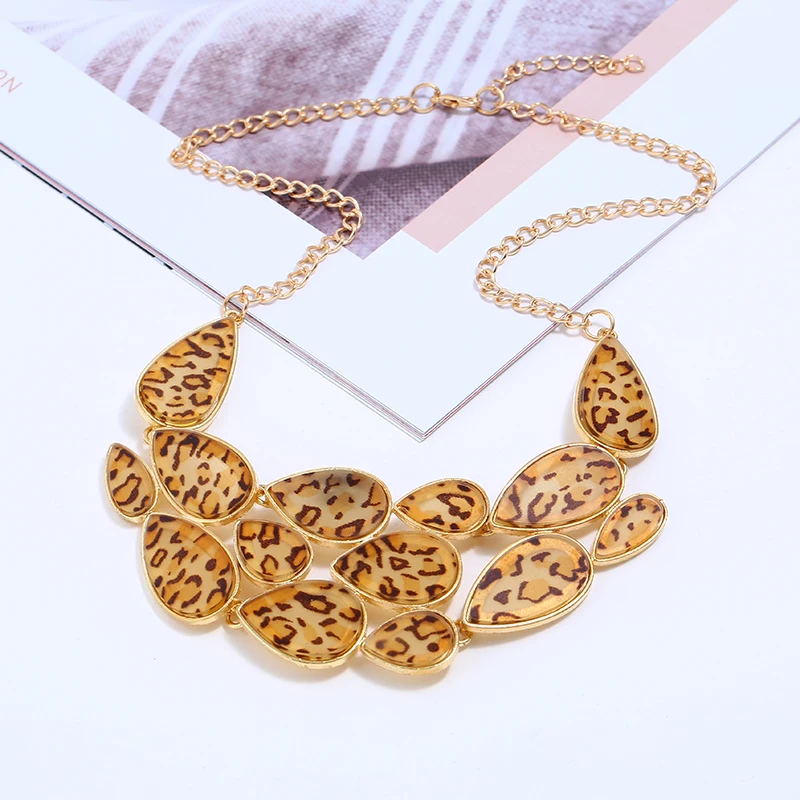 Лидер продаж модное винтажное акриловое геометрическое ожерелье с подвеской в