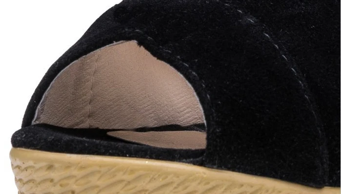 Aleafalling/женские босоножки на танкетке с пряжкой и открытым носком женские