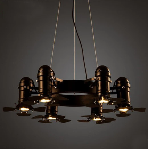 Подвесной светильник железная винтажная лампа в американском стиле