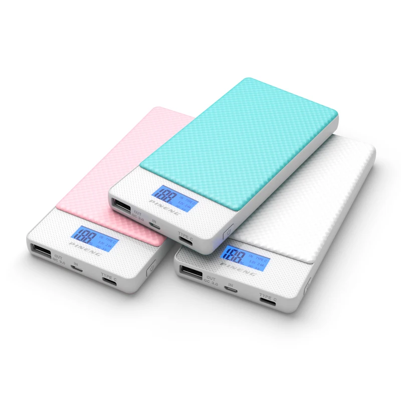 PINENG 10000 мАч Двусторонняя Быстрая зарядка Power Bank PN 993 QC3.0 портативный аккумулятор