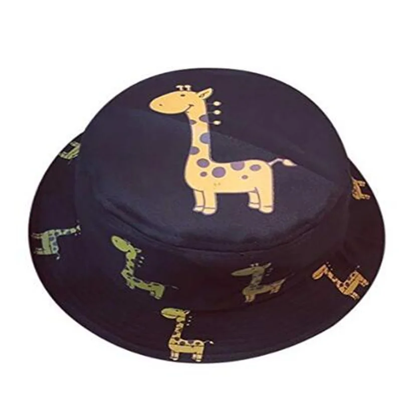 Без рукавов с изображением жирафа детское ведро шляпа Одежда для сна из хлопка