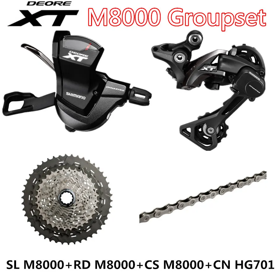 SHIMANO DEORE XT M8000 Группа Комплект горного велосипеда MTB 1x11 speed 40T 42T 46T SL + RD CS CN рычаг