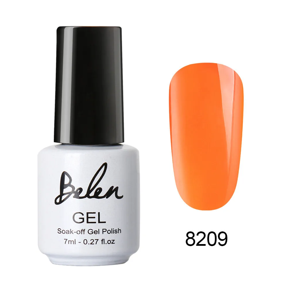 Белен 7 мл флуоресцентный Цветной Гель лак для ногтей маникюрный УФ