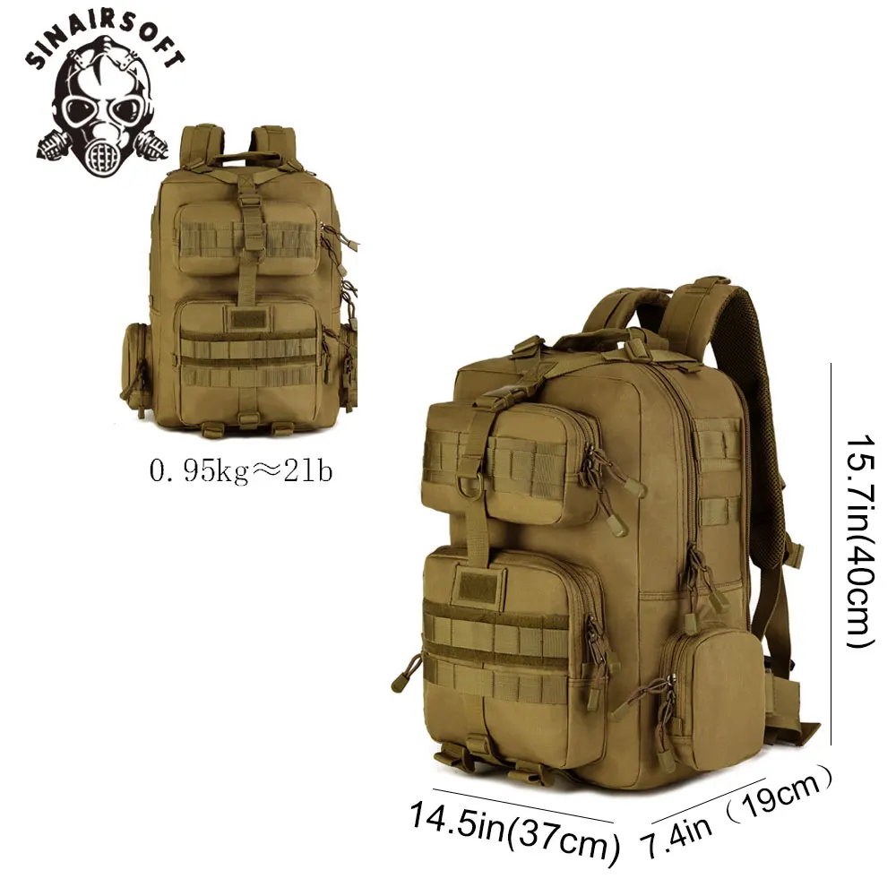 SINAIRSOFT 14 дюймов ноутбук 30 л спортивный кемпинг рюкзак военный тактический для