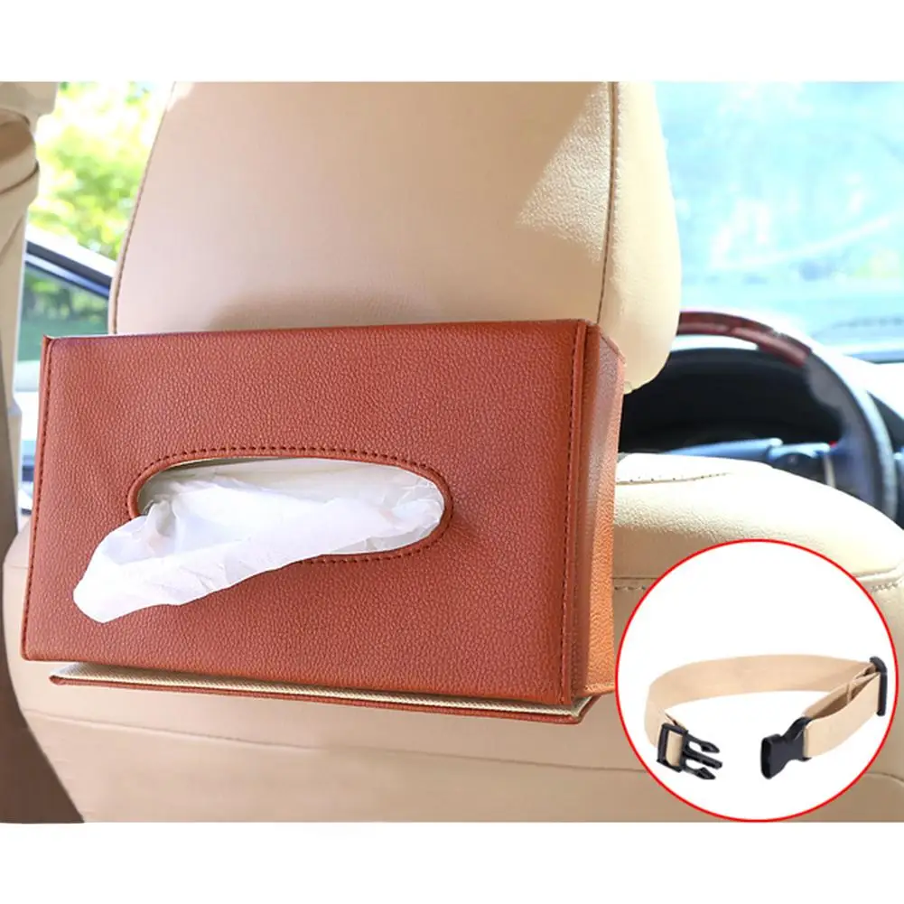 Parasole Auto Folding Tissue Box Car Supplies - Chair Back Hanging Visor Paper Creative Armrest Leather Sun Protector | Автомобили и