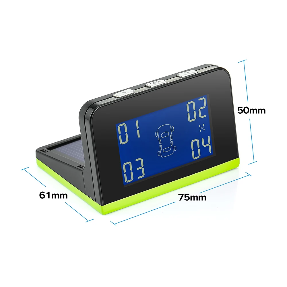 Солнечная мощность USB TPMS автомобильная система контроля давления в шинах 4 внешних внутренних датчика автоматическая система охранной сигнализации s давление в шинах