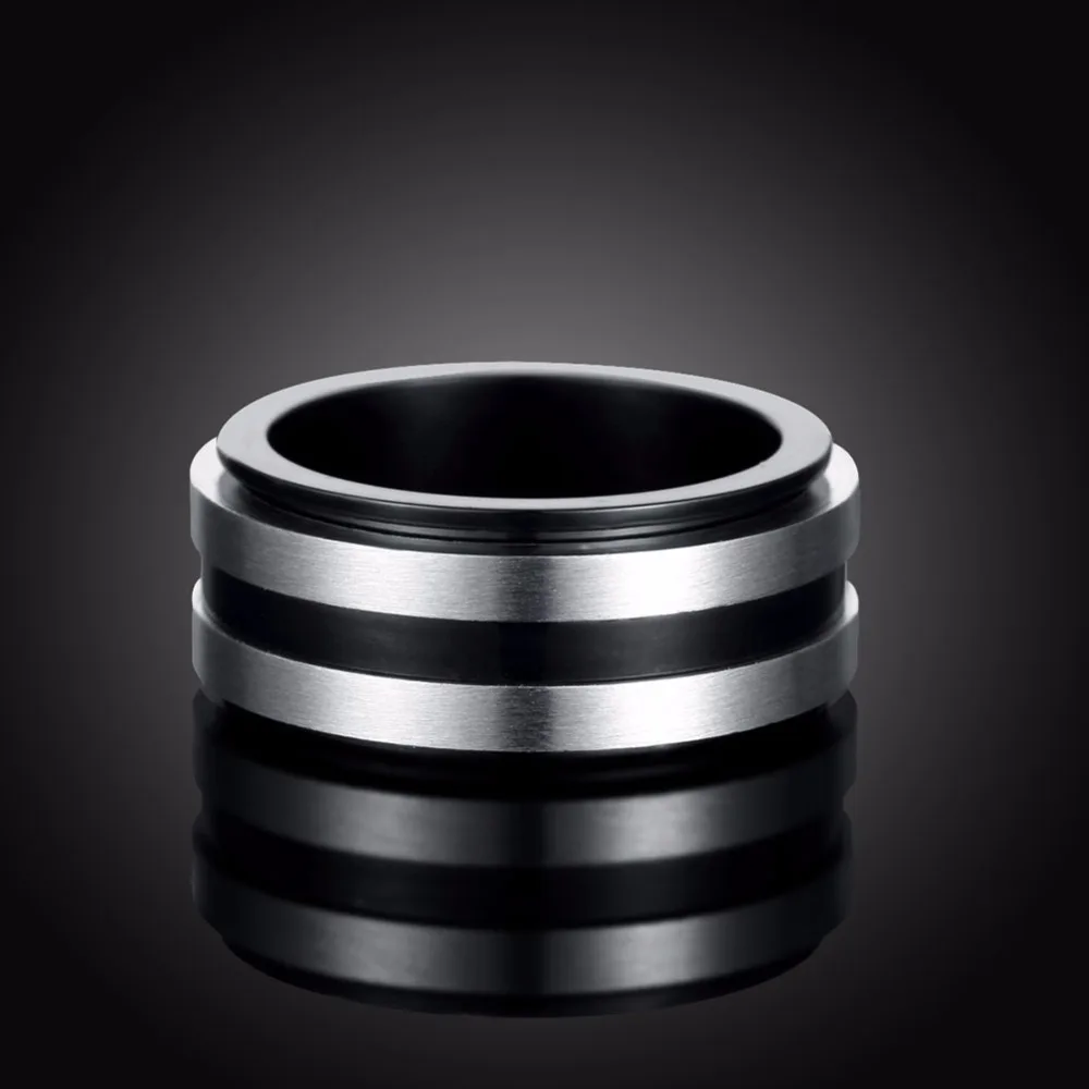Мода 316L titanuim Сталь Круглый кольцо Повседневное Орна Для мужчин t cool Jewelry 2018