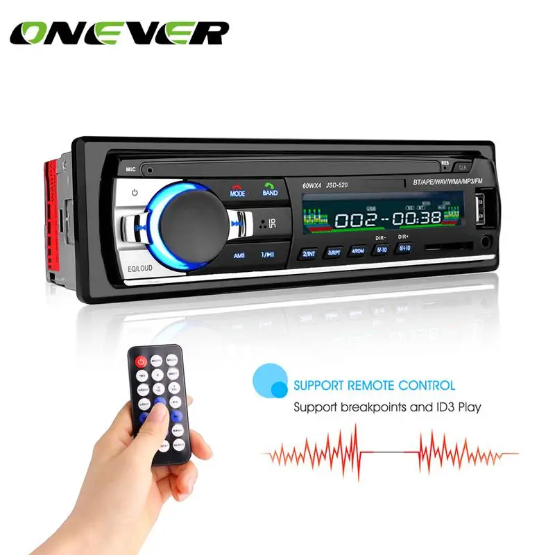 Автомобильная стереомагнитола с Bluetooth FM радио в приборной панели MP3 плеер со