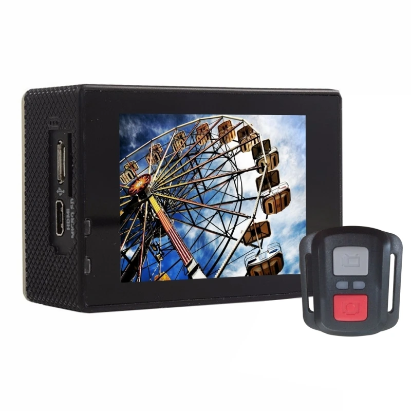 Продажа F60R 2,0 дюймовый экран 4K 170 градусов широкоугольный WiFi Спортивная экшн-камера видеокамера с водонепроницаемым корпусом корпус пульт дистанци...