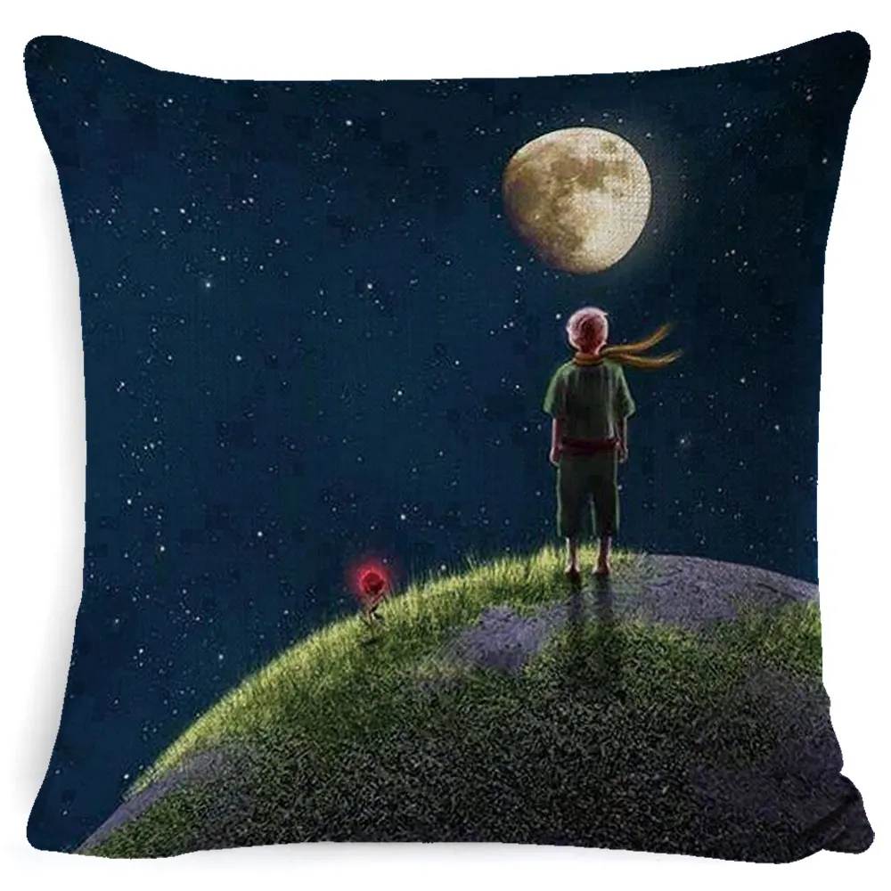 Декоративная наволочка ZENGIA Little Prince из хлопка и льна декоративные подушки для