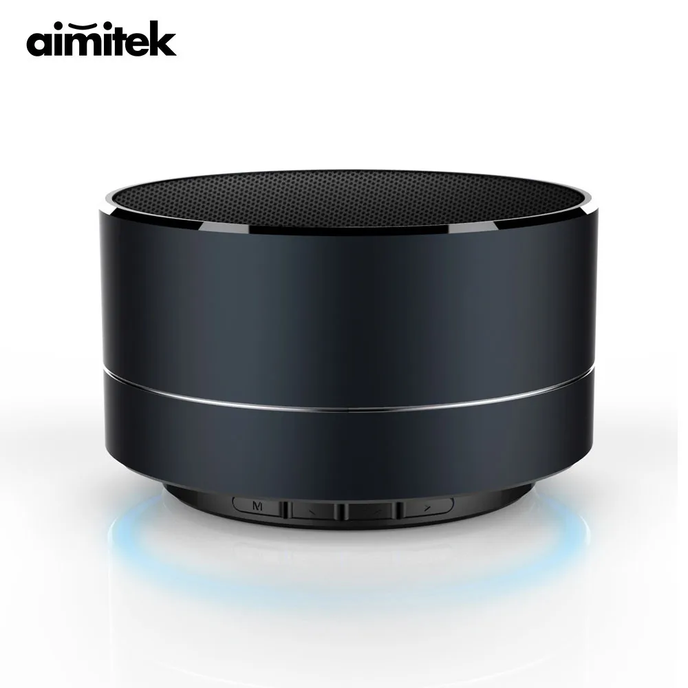Aimitek портативная металлическая Беспроводная bluetooth колонка мини сабвуфер с