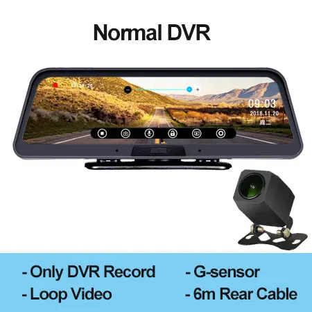 Normal dvr ANSTAR 4G Dash Cam Android Dashboard Автомобильная камера WiFi gps ADAS Автомобильный видеорегистратор 1080P видео регистратор авто камера заднего вида - Название цвета: Normal dvr