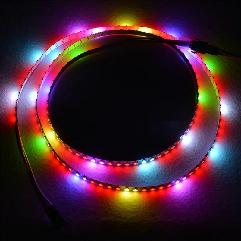 Светодиодная Пиксельная лента SK6812 3535 144LED s/m 7 мм белая ПП Адресуемая светодиодная