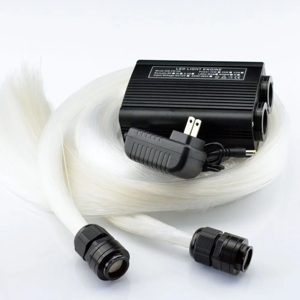 20 Вт DMX LED PMMA волокно 0ptic Star комплект потолочного освещения 0 75 мм (150 шт. * 2 м) + 1 (50 RGB