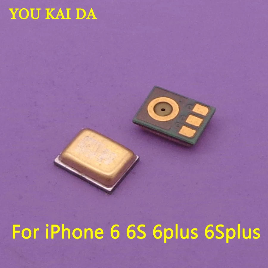 2 шт. новинка микрофон для iPhone 4 фотовспышка 5C 7 6 6G 6S Plus 8 X десять запасные части