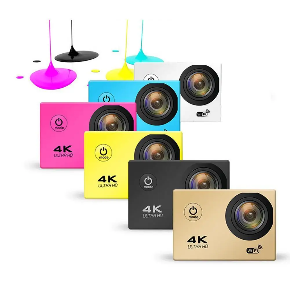 Камера ультра 720/25fps WiFi 2," 170D подводный водонепроницаемый шлем видео запись камера s Спортивная камера