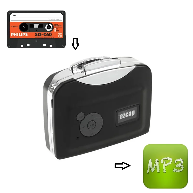 Кассетная лента в mp3 конвертер устройство захвата конвертировать старые кассеты