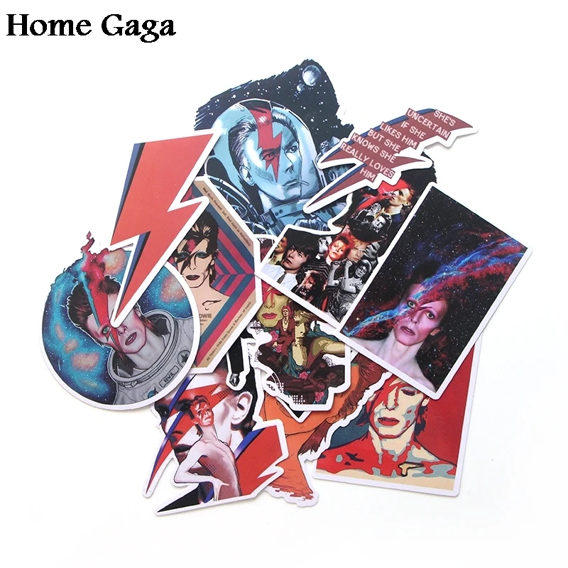 20 компл./лот Homegaga 12 шт./компл. Давид Боуи Пастер коллекции Скрапбукинг наклейки креативные наклейки Винтаж ноутбук телефон D1747
