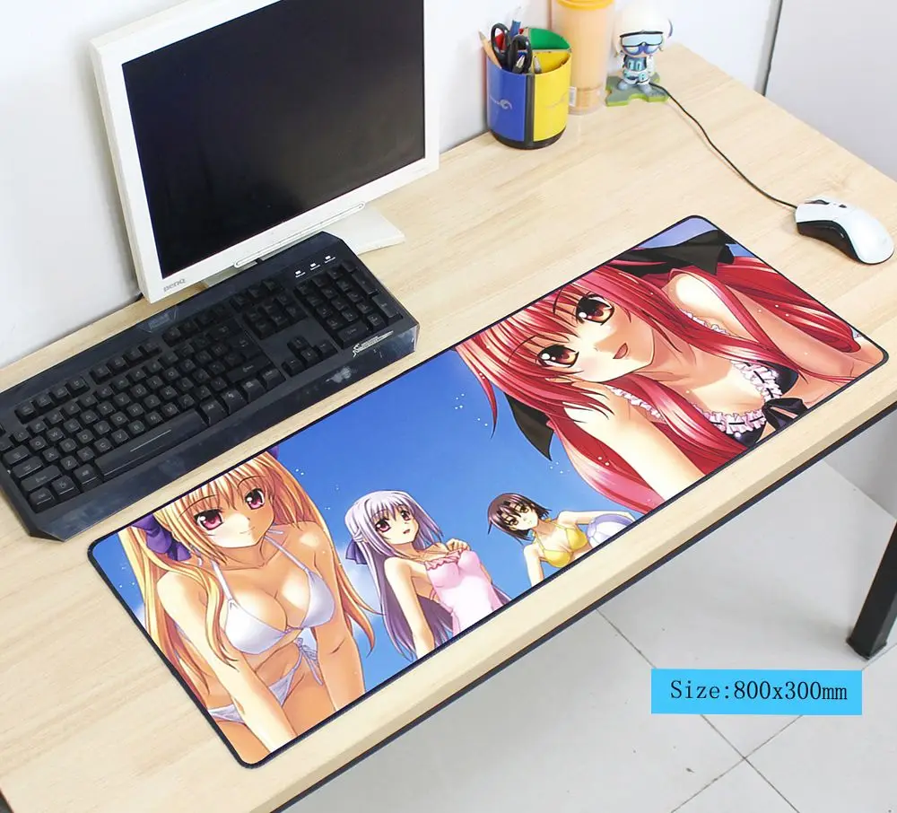 Коврик для мыши для средней школы dxd 800x300x3 мм коврик для мыши notbook компьютерный коврик для мыши Аниме игровой коврик для мыши геймер для клавиатуры коврики для мыши