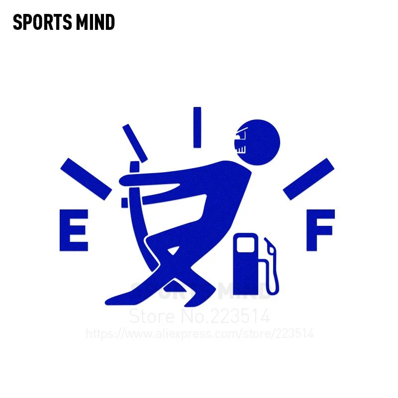 Забавная Автомобильная наклейка Sports Mind светоотражающая виниловая на топливный