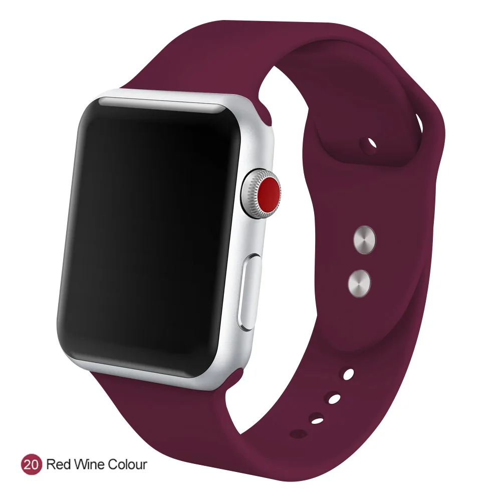 Спортивный силикон нейлон нержавеющая сталь Миланский ремешок для Apple Watch с 42 мм 38