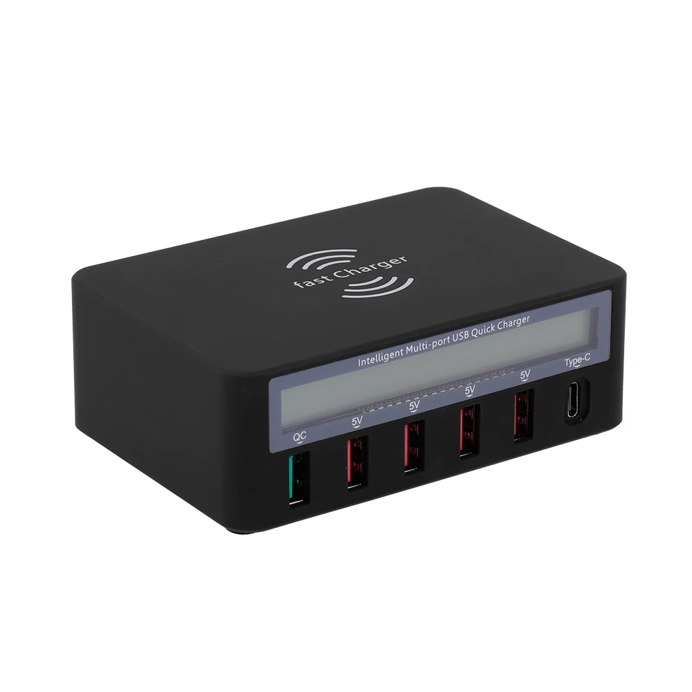 Умная зарядная станция с 6 USB портами и ЖК дисплеем|USB-гаджеты| |