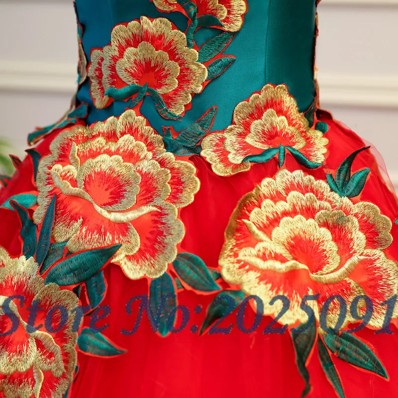 С открытыми плечами красное платье Quinceanera Тюль с аппликацией платье для бала-маскарада 16 платья Vestidos De 15 Anos