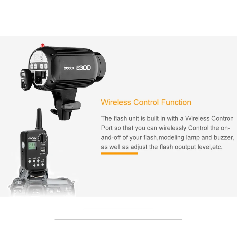 Godox E300 300Ws Фотостудия вспышка стробоскоп свет+ 50x70 см софтбокс+ 180 см осветительная стойка+ AT-16 ТРИГГЕРНАЯ вспышка