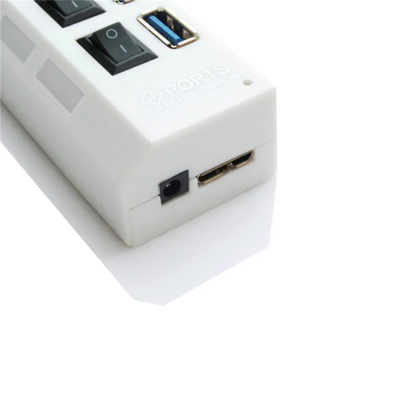 Адаптер Hub 7-Порты и разъёмы USB 2,0 мульти Зарядное устройство Hub+ высокая Скорость адаптер ON/OFF переключатель для ноутбука/ПК