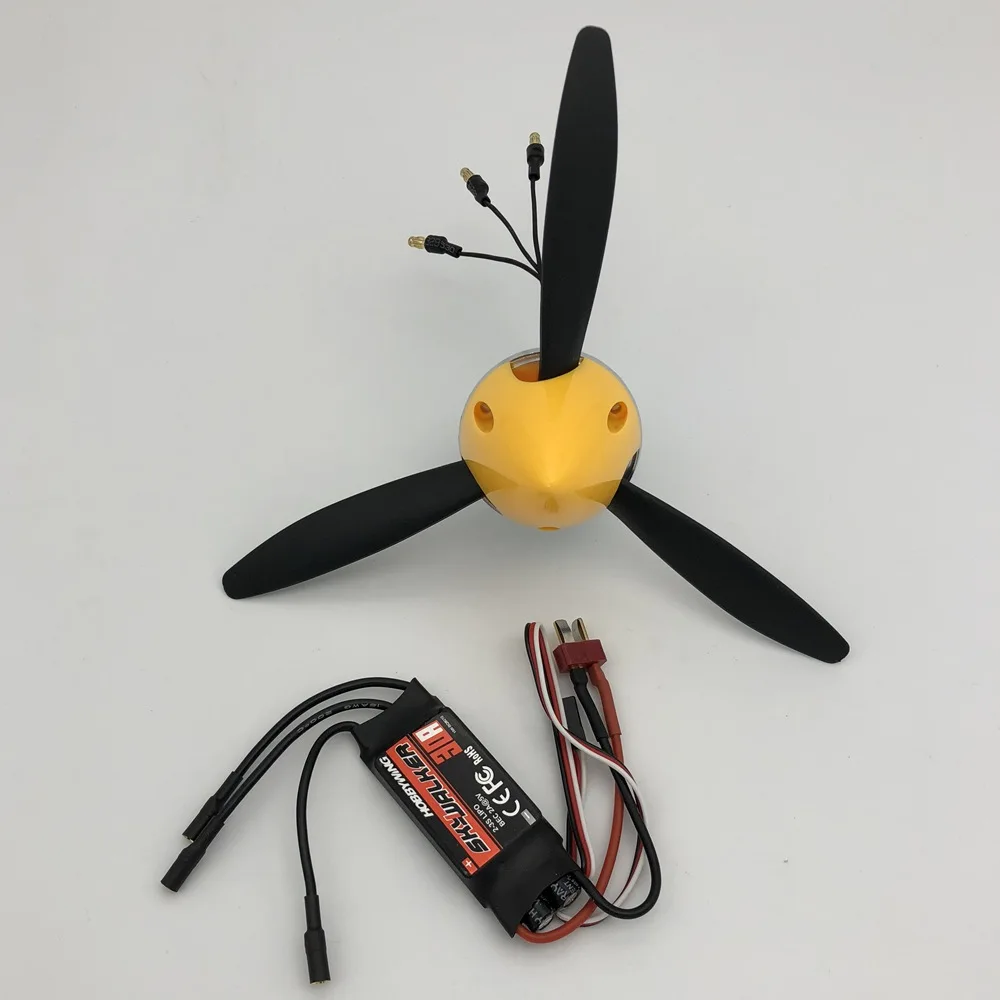 9 дюймов 9x6x3 Лопасти propeller с вращающимся двигателем ESC для весы RC warbird|Детали и